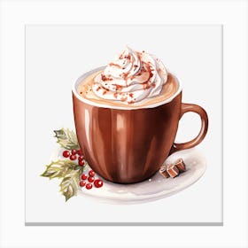 Hot Chocolate With Whipped Cream 1 Canvas Print