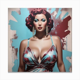 Dreamshaper V7 An Artwork Depicting A Full Body Woman Big Tits 0 Canvas Print