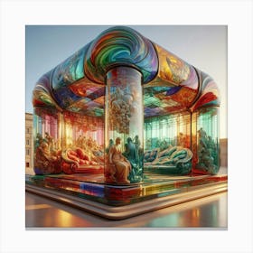 Russian Glass Pavilion Canvas Print