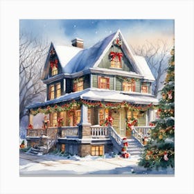 Christmas House 179 Canvas Print