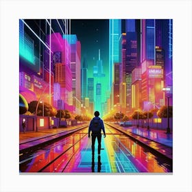 Futuristic City 2 Canvas Print