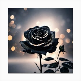 Black Rose 1 Canvas Print