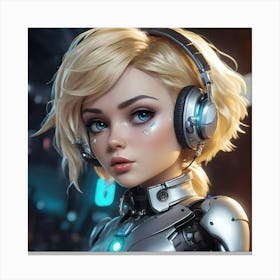 Robot Girl 1 Canvas Print