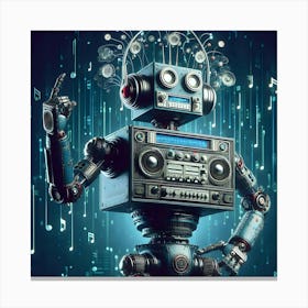 Digital Robot07 Canvas Print