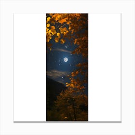 Moonlight In The Mountains 1 Canvas Print