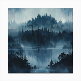 Forest In The Mist Canvas Print