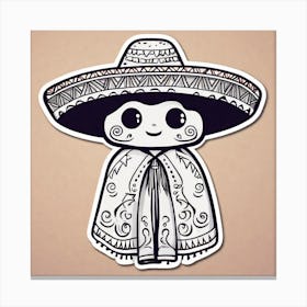 Mexican Girl 18 Canvas Print