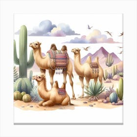 Camels 1 Canvas Print