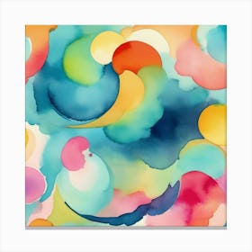 Abstract Watercolor Painting 19 Canvas Print