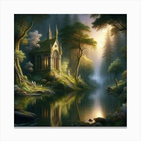 Fairytale In The Forest Canvas Print