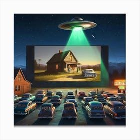 Alien Movie Theater Canvas Print