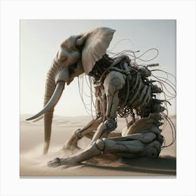 Robot Elephant 3 Canvas Print