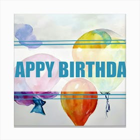 Happy Birthday 1 Canvas Print