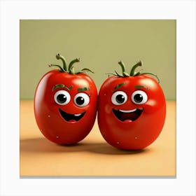 Tomato Couple Canvas Print