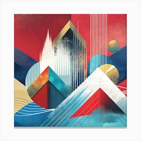 Abstract Cityscape Canvas Print