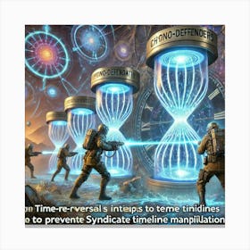 A Depiction Of Time Reversal Inhibitors Deployed B Canvas Print