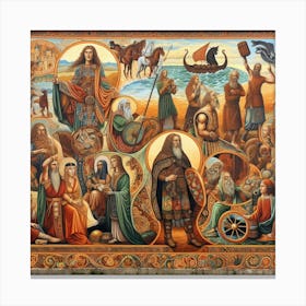 Mural Of The Savior Canvas Print
