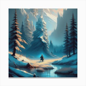 Frozen Wonderland Canvas Print