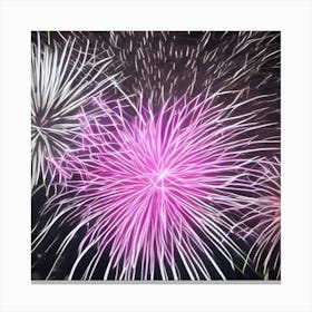 Fireworks - Fireworks Stock Videos & Royalty-Free Footage 2 Canvas Print