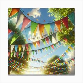 Colorful Bunting Canvas Print