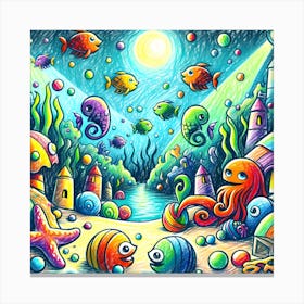 Super Kids Creativity:Octopus Canvas Print