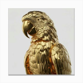 Gold Parrot Canvas Print