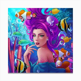 Mermaid Canvas Print