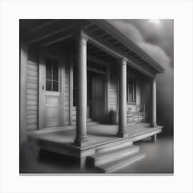 Porch Of The Old House Canvas Print