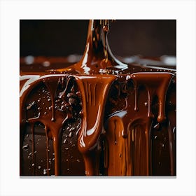 Chocolate Pouring 7 Canvas Print