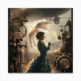 Steampunk Lady Canvas Print