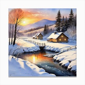 Winter Scene Canvas Print