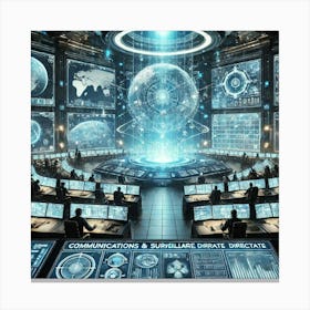 Ionosphere Communications Surveillance Directorate Converted Canvas Print