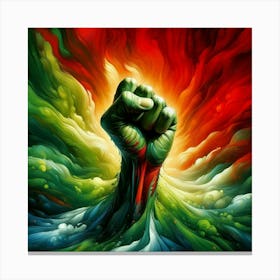 Fist In The Air 5 Canvas Print