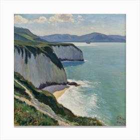 La Falaise De La Greve Blanche, 1913 3 Canvas Print