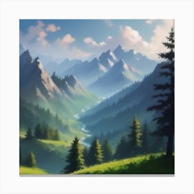 Landscape Painting 95 Canvas Print