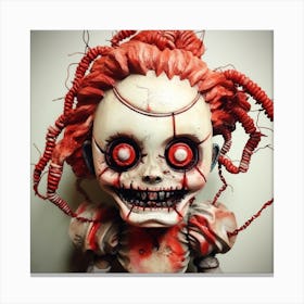 Doll With Red Hair Canvas Print