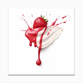 Strawberry Cream Canvas Print