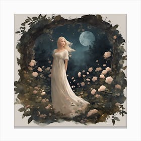 Into The Garden (Blonde) Art Print Canvas Print