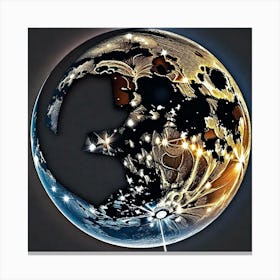 Moon art Canvas Print