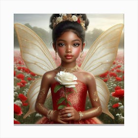 Fairy In A Field 1 Canvas Print