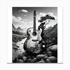 Yin and Yang in Guitar Harmony 23 Canvas Print