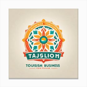 Logo For Tazilom Tourism Business Canvas Print