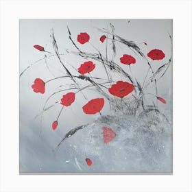 Red Poppies 3 Canvas Print