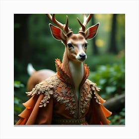 Flux Dev A Majestic Deer Adorned With An Extravagant Haute Cou 1 Leinwandbilder