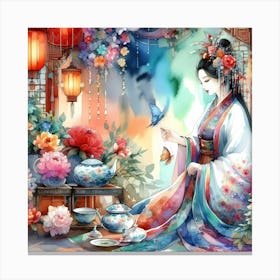 Chinese Lady Canvas Print