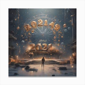 New Year 2024 Canvas Print