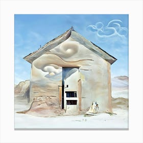 House In The Desert Canvas Print