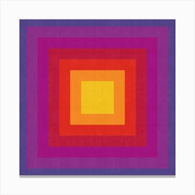 Squares gradient colors 7 Canvas Print