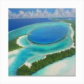 Island In The Middle Of The Ocean Canvas Print