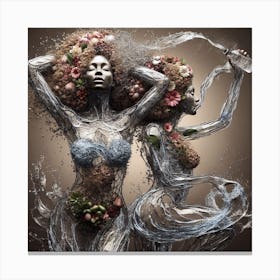 Water Women Canvas Print